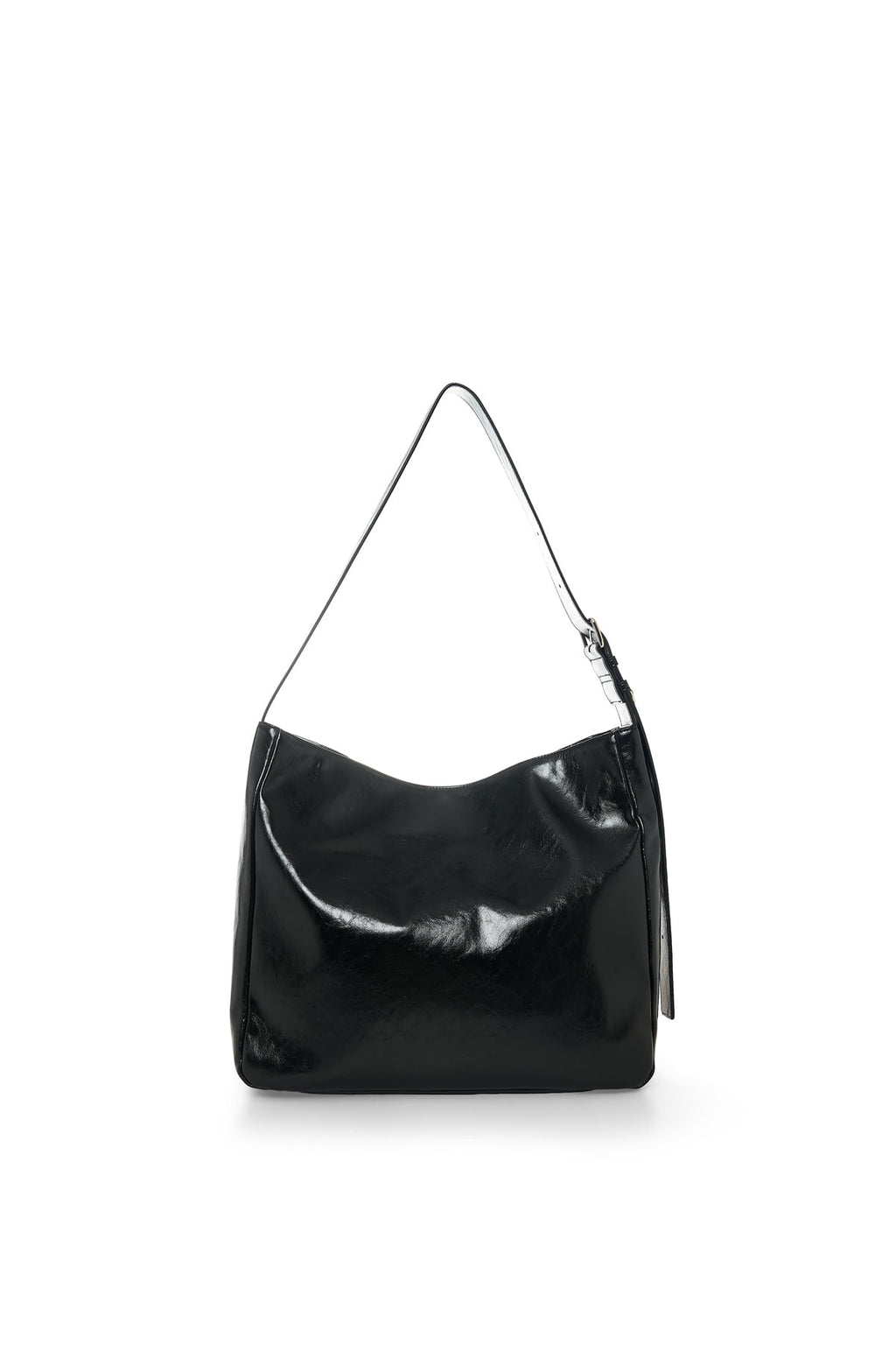 Matin Kim - Matin Eyelet Point Layered Big Shoulder Bag (Black) product image 4 | TRAB K-Fashion Australia