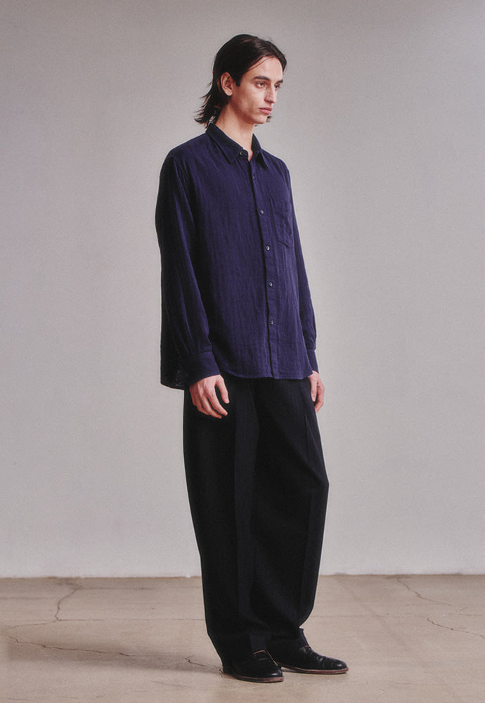 Art if acts - Washed Gauze Shirt (Navy) product image 4 | TRAB K-Fashion Australia