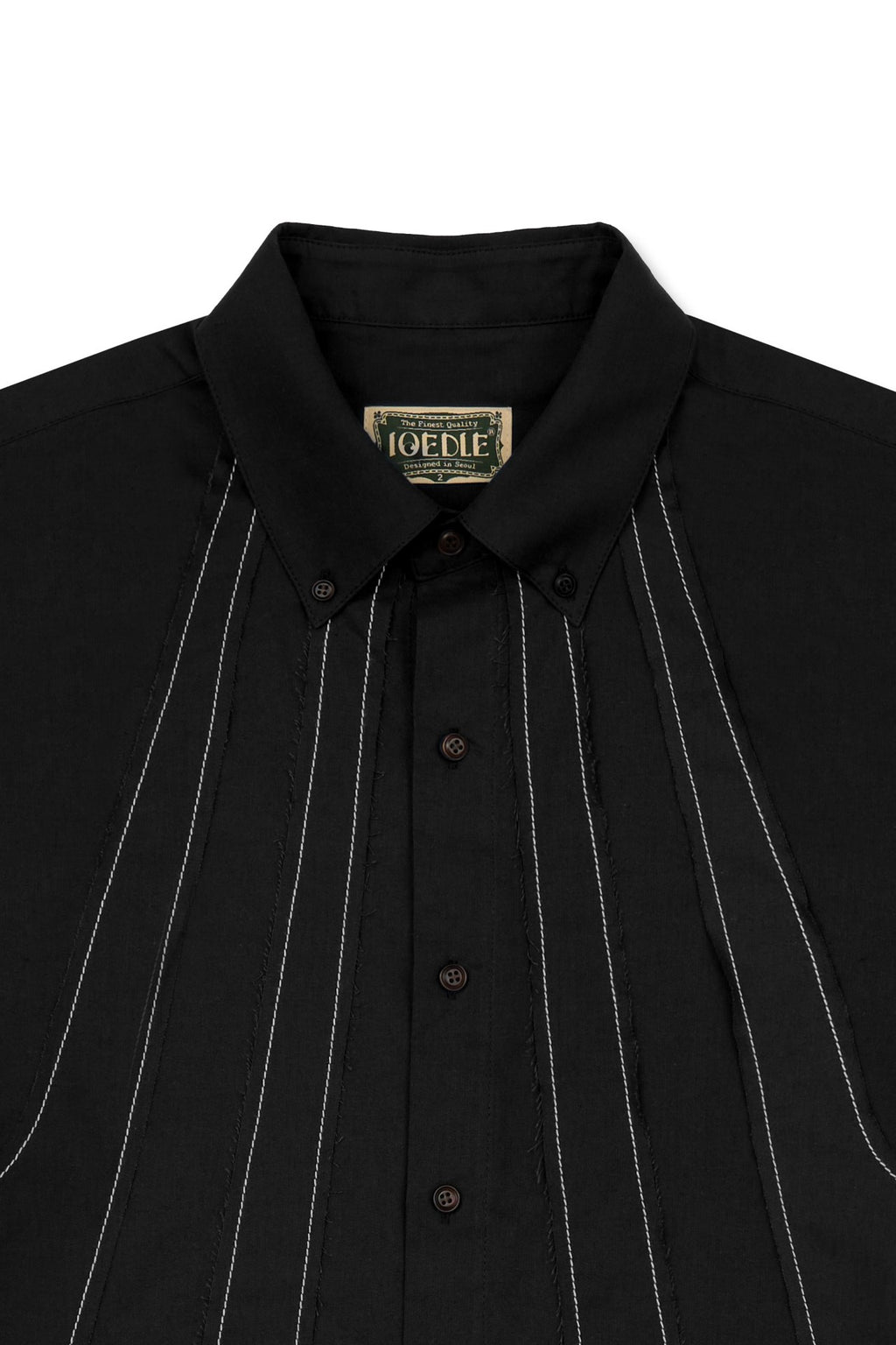 Ioedle - Streamline Short Sleeve Shirt (Black) product image 5 | TRAB K-Fashion Australia
