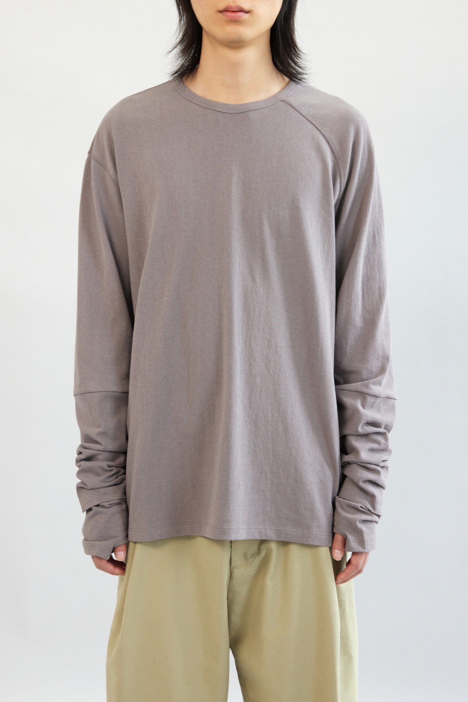 Hatchingroom - Double Sleeve Tee Rose (Grey) product image 9 | TRAB K-Fashion Australia