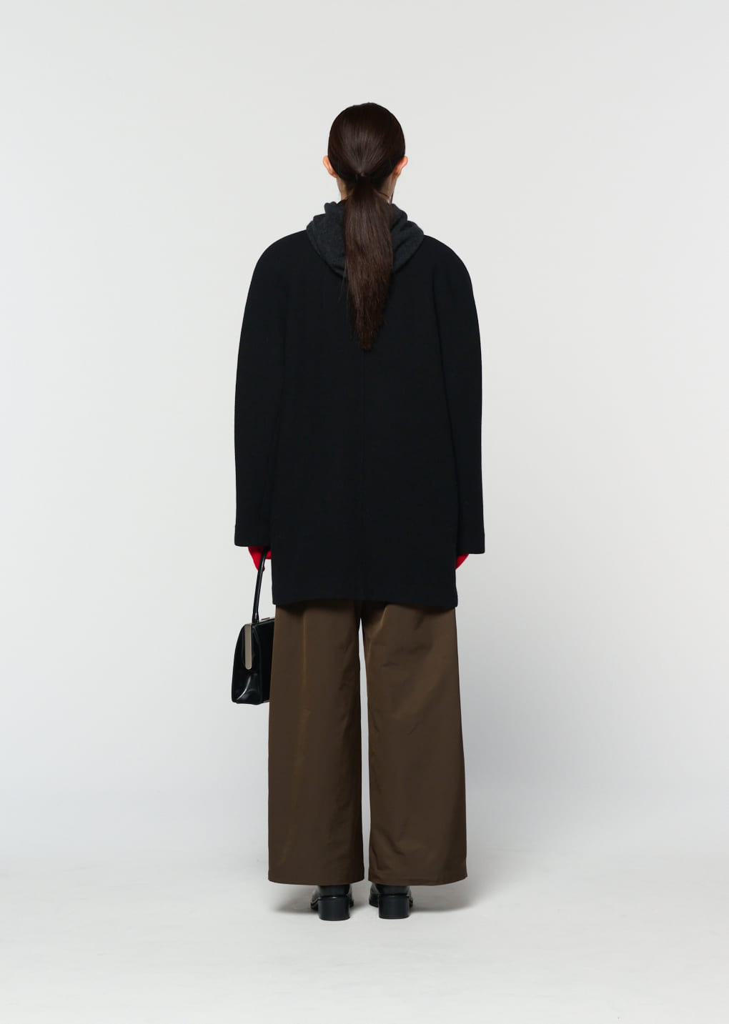 Amomento - two tuck balloon pants (Dark Brown) product image 12 | TRAB K-Fashion Australia