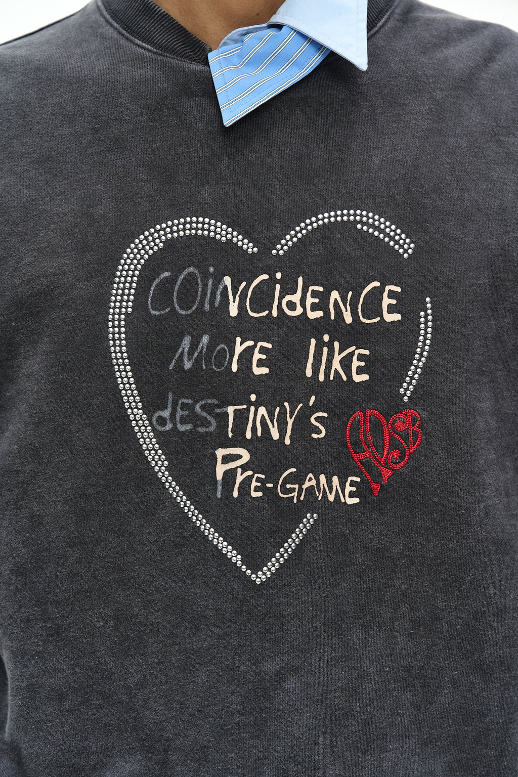 Andersson Bell - (essential) Unisex Heart Fix Sweatshirt (charcoal) (Charcoal) product image 7 | TRAB K-Fashion Australia