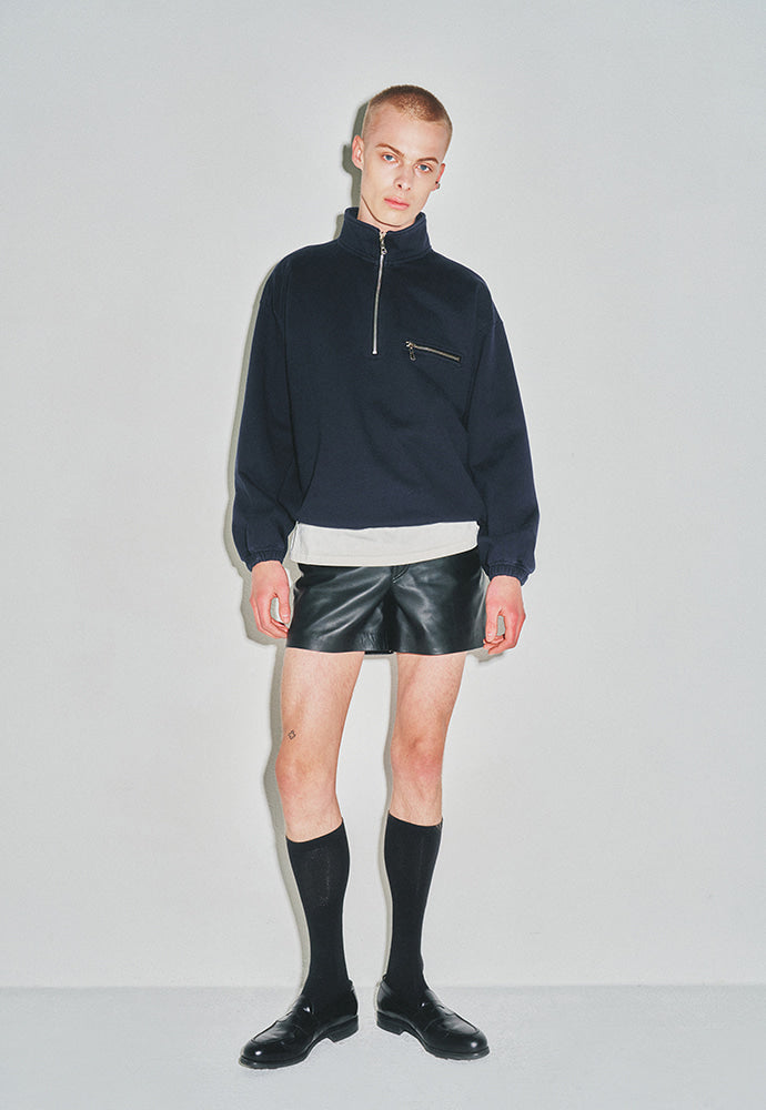 Tonywack - Extra Heavy Sweat Half Zip-Up (Navy) product image 1 | TRAB K-Fashion Australia