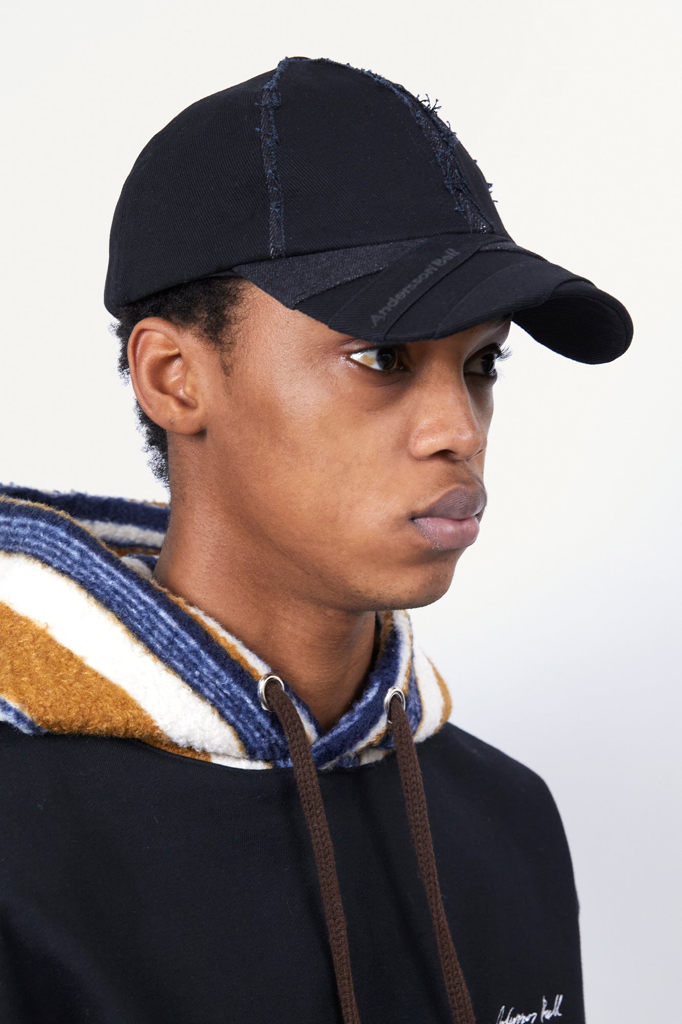 Andersson Bell - Unisex Layered Cap (Black/Grey) product image 4 | TRAB K-Fashion Australia