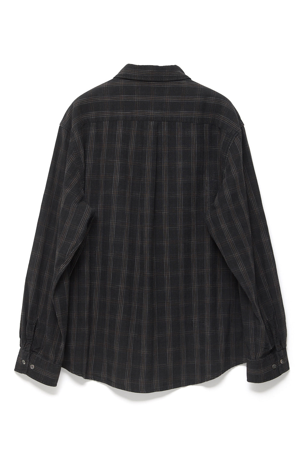 Hatchingroom - Museum Shirt Herringbone Check (Over Dyed Charcoal) product image 2 | TRAB K-Fashion Australia