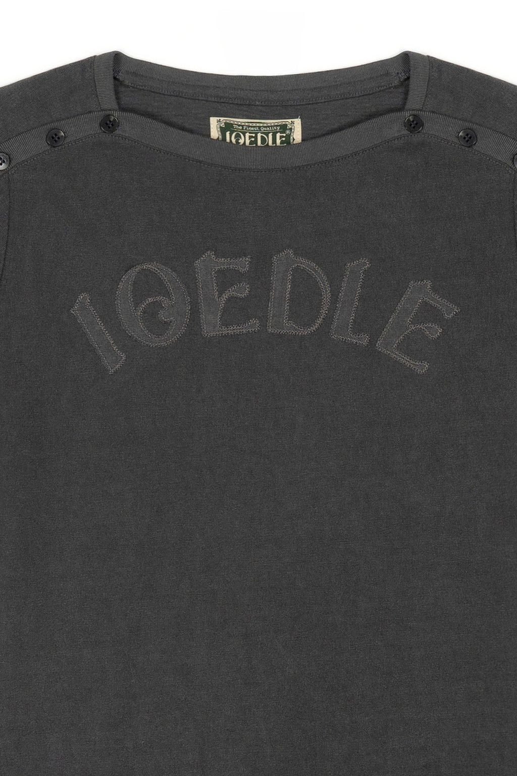 Ioedle - Closure Logo Boat Neck T-Shirt (Charcoal) product image 4 | TRAB K-Fashion Australia
