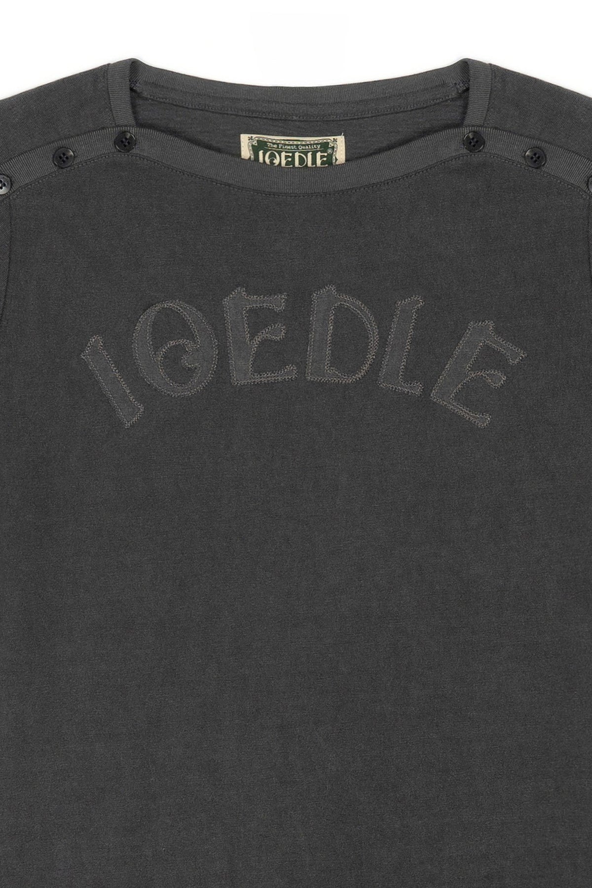 Ioedle - Closure Logo Boat Neck T-Shirt (Charcoal) product image 4 | TRAB K-Fashion Australia