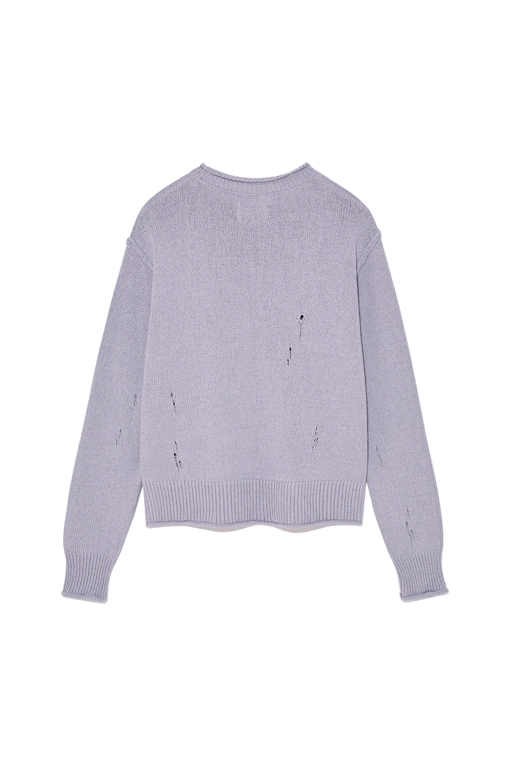 Matin Kim - Crack Logo Vintage Knit Pullover (Lilac) product image 2 | TRAB K-Fashion Australia