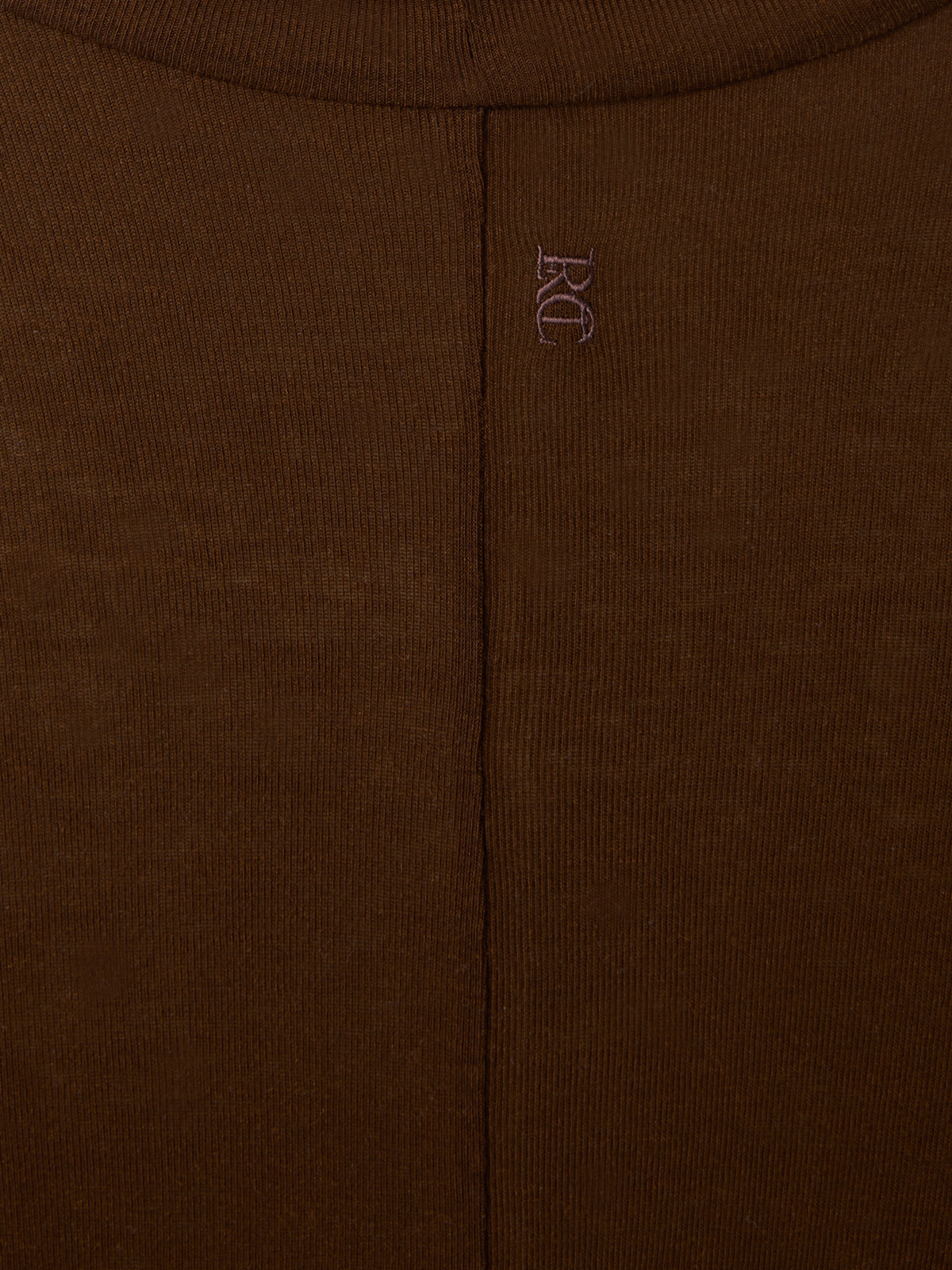 Recto - Contrast Wool Jersey Turtleneck (Brown) product image 5 | TRAB K-Fashion Australia