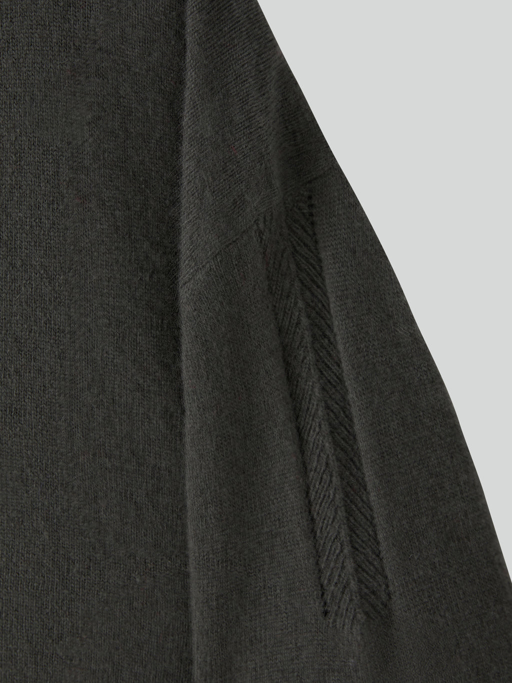 Recto - Contrast Layered V-Neck Knit Top (Taupe Grey) product image 12 | TRAB K-Fashion Australia