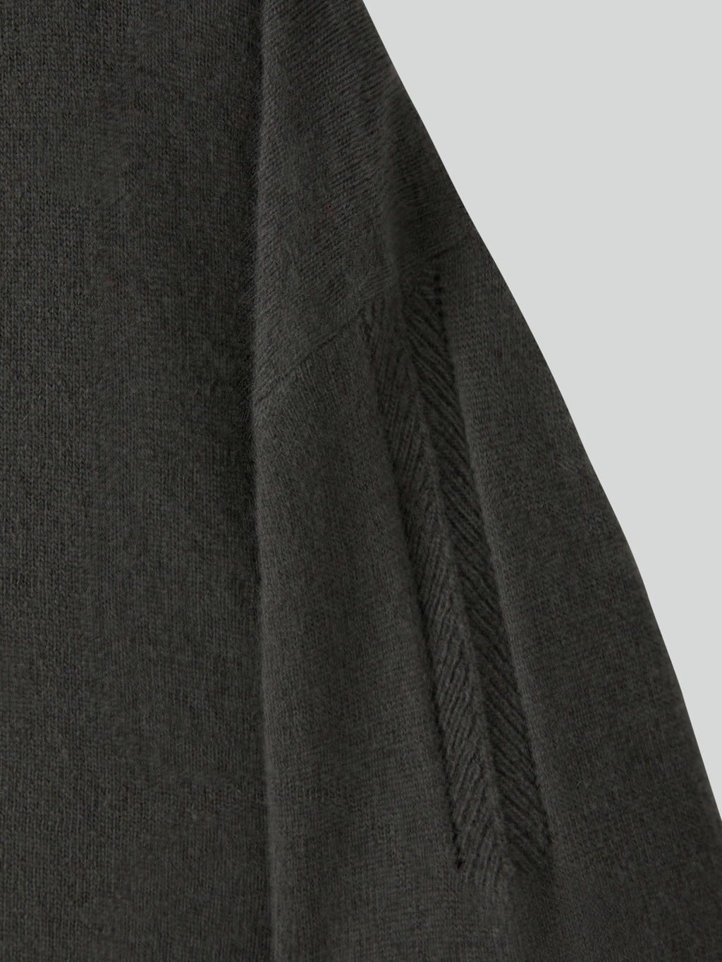 Recto - Contrast Layered V-Neck Knit Top (Taupe Grey) product image 12 | TRAB K-Fashion Australia