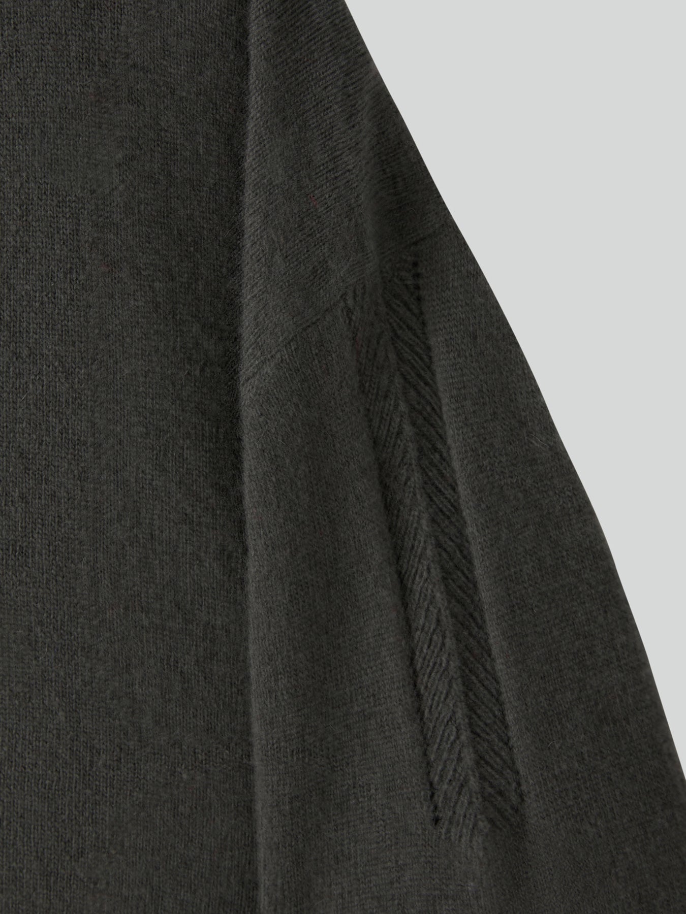 Recto - Contrast Layered V-Neck Knit Top (Taupe Grey) product image 12 | TRAB K-Fashion Australia