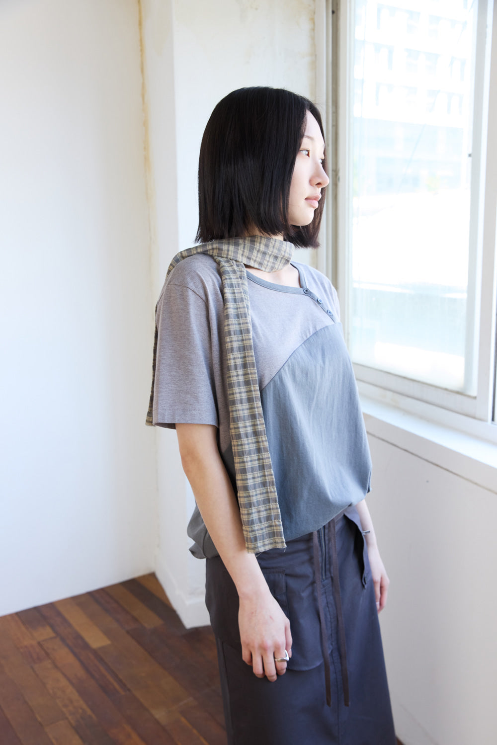 Hatchingroom - Scarf Tee (M.Grey) product image 11 | TRAB K-Fashion Australia