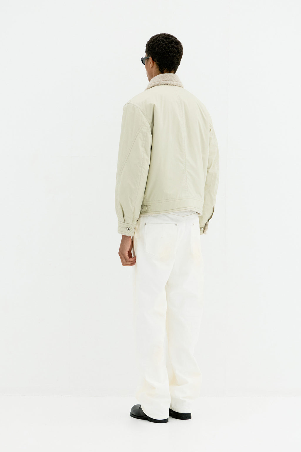 Coor - Fur Lined Cotton B-3 Jacket (Natural) product image 4 | TRAB K-Fashion Australia