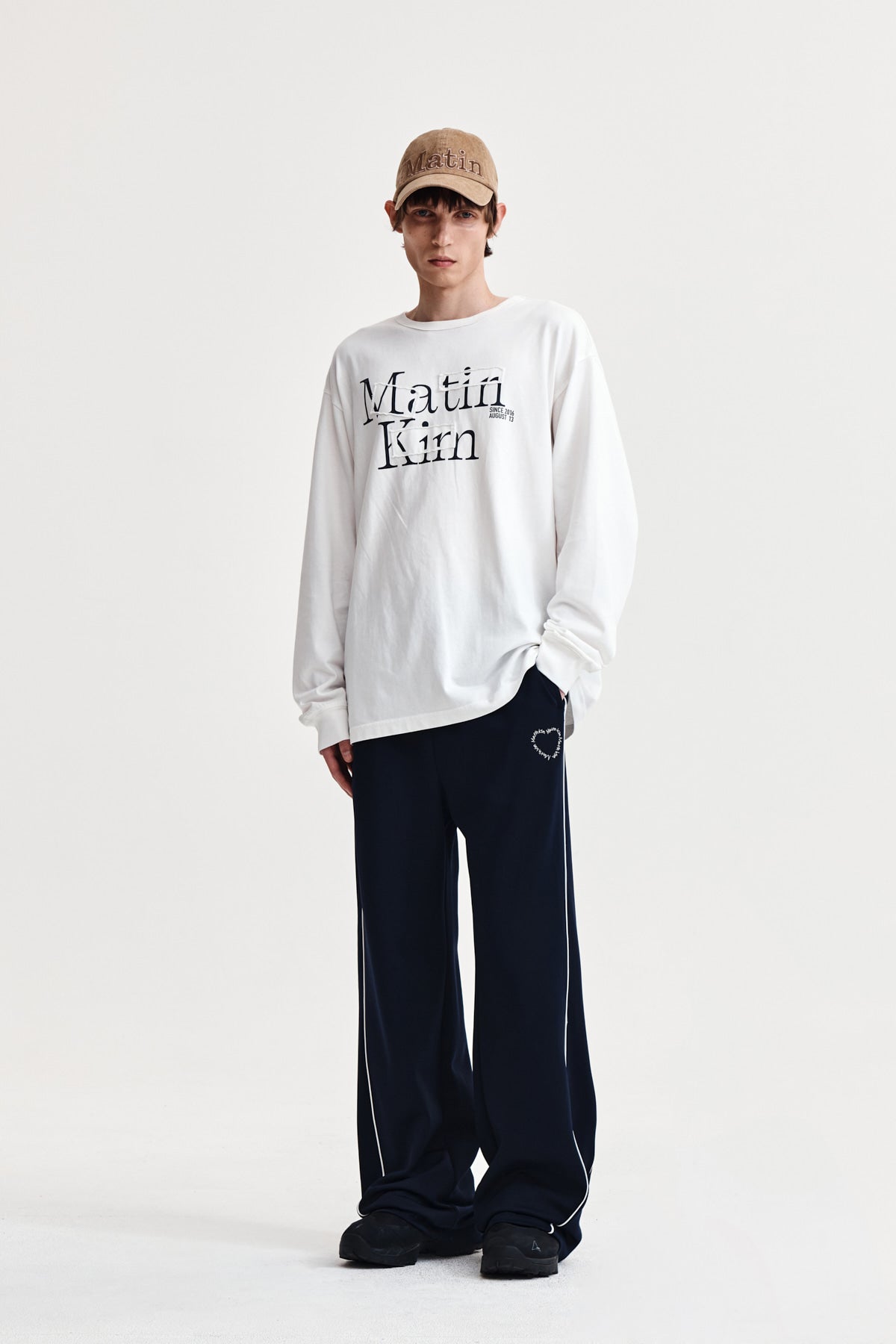 Matin Kim - Patch Graphic Long Sleeve Top (White) product image 14 | TRAB K-Fashion Australia