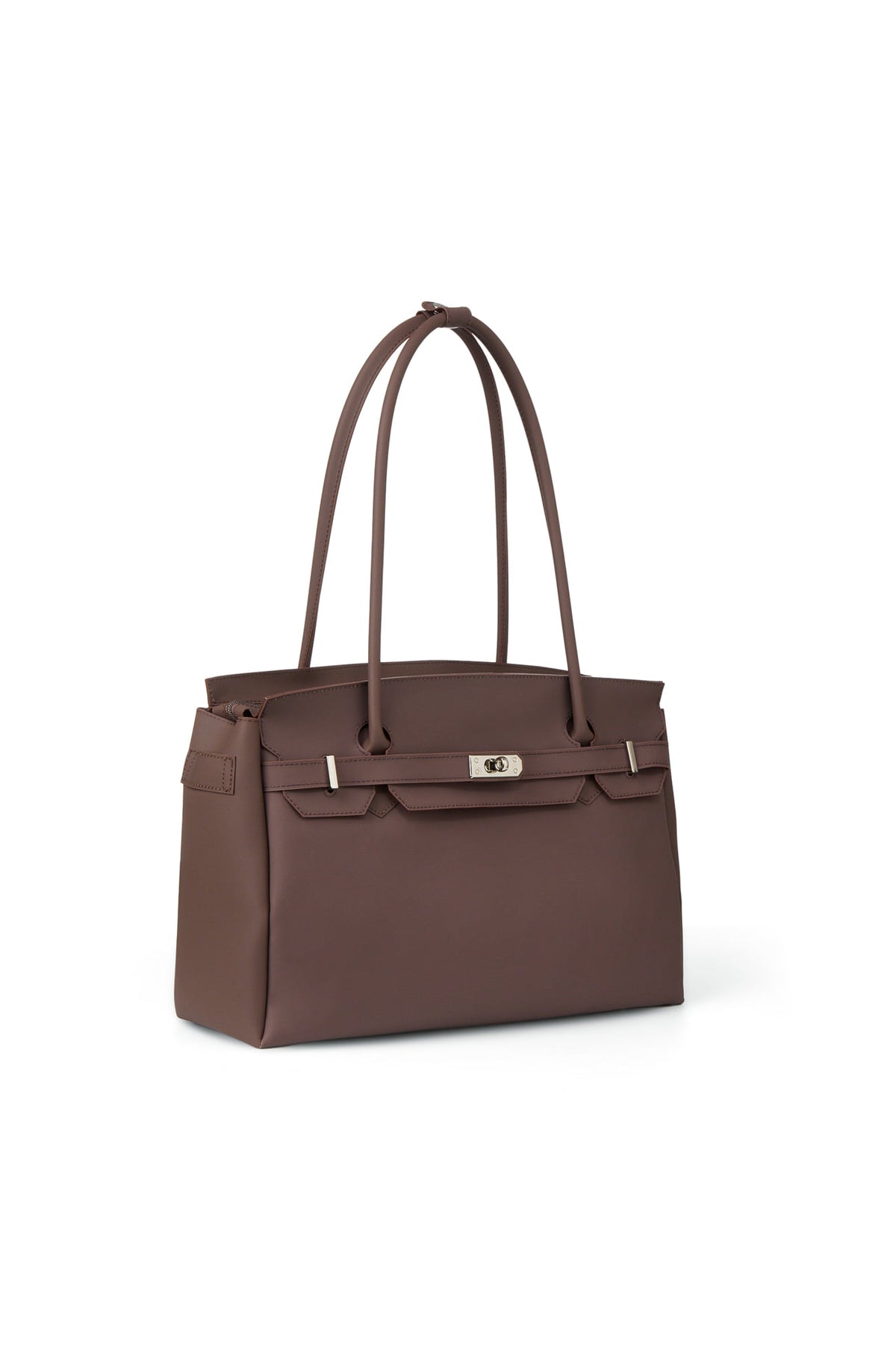 Deinet - [free Card Wallet] Jelly Two-Way Big Bag (Brown) product image 2 | TRAB K-Fashion Australia