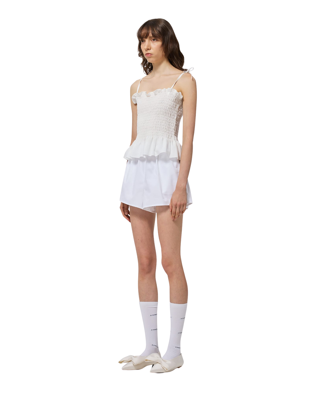 Kimhe Kim - Seersucker Smoked Top (White) product image 6 | TRAB K-Fashion Australia