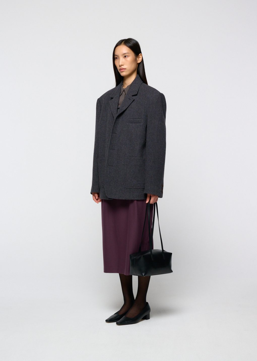 Amomento - Wool oversized jacket (Charcoal) product image 17 | TRAB K-Fashion Australia