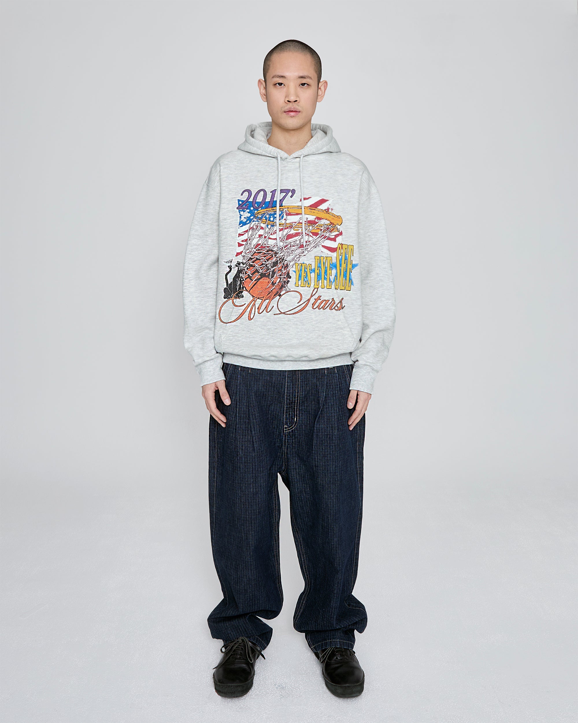 yeseyesee - Two Tucked Ripstop Denim Pants (Dark Indigo) product image 7 | TRAB K-Fashion Australia
