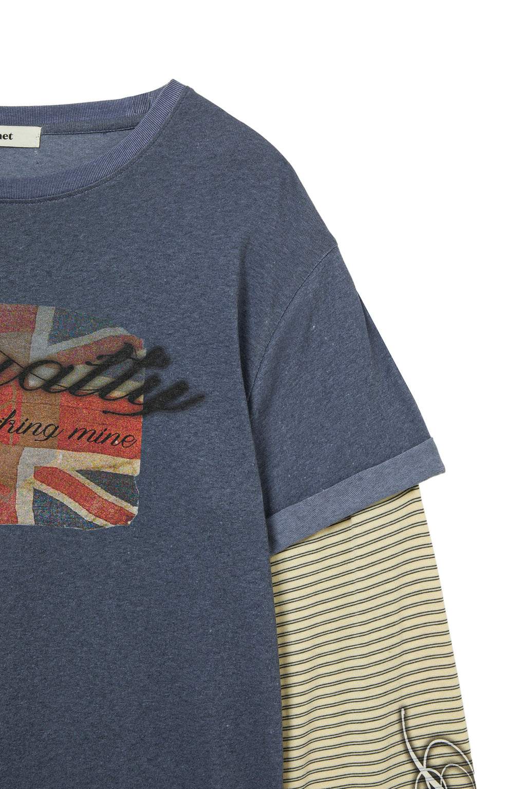 Deinet - Layered Vintage Long Sleeve (Navy) product image 4 | TRAB K-Fashion Australia