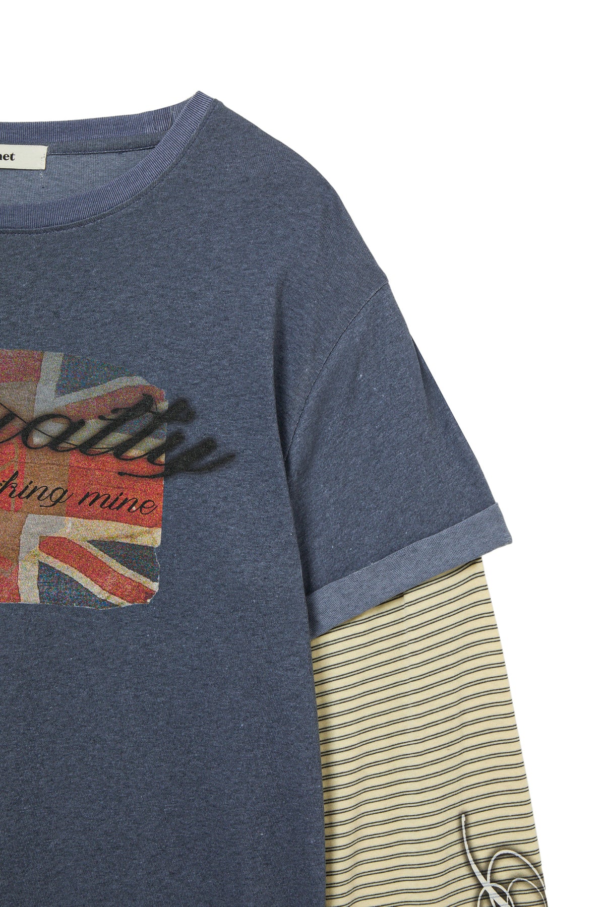 Deinet - Layered Vintage Long Sleeve (Navy) product image 4 | TRAB K-Fashion Australia