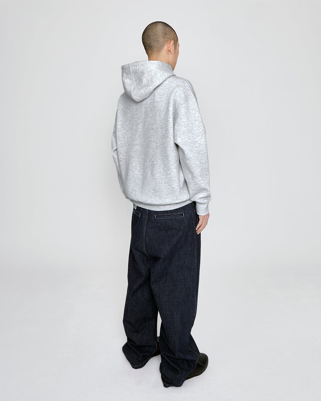 yeseyesee - Two Tucked Ripstop Denim Pants (Dark Indigo) product image 9 | TRAB K-Fashion Australia