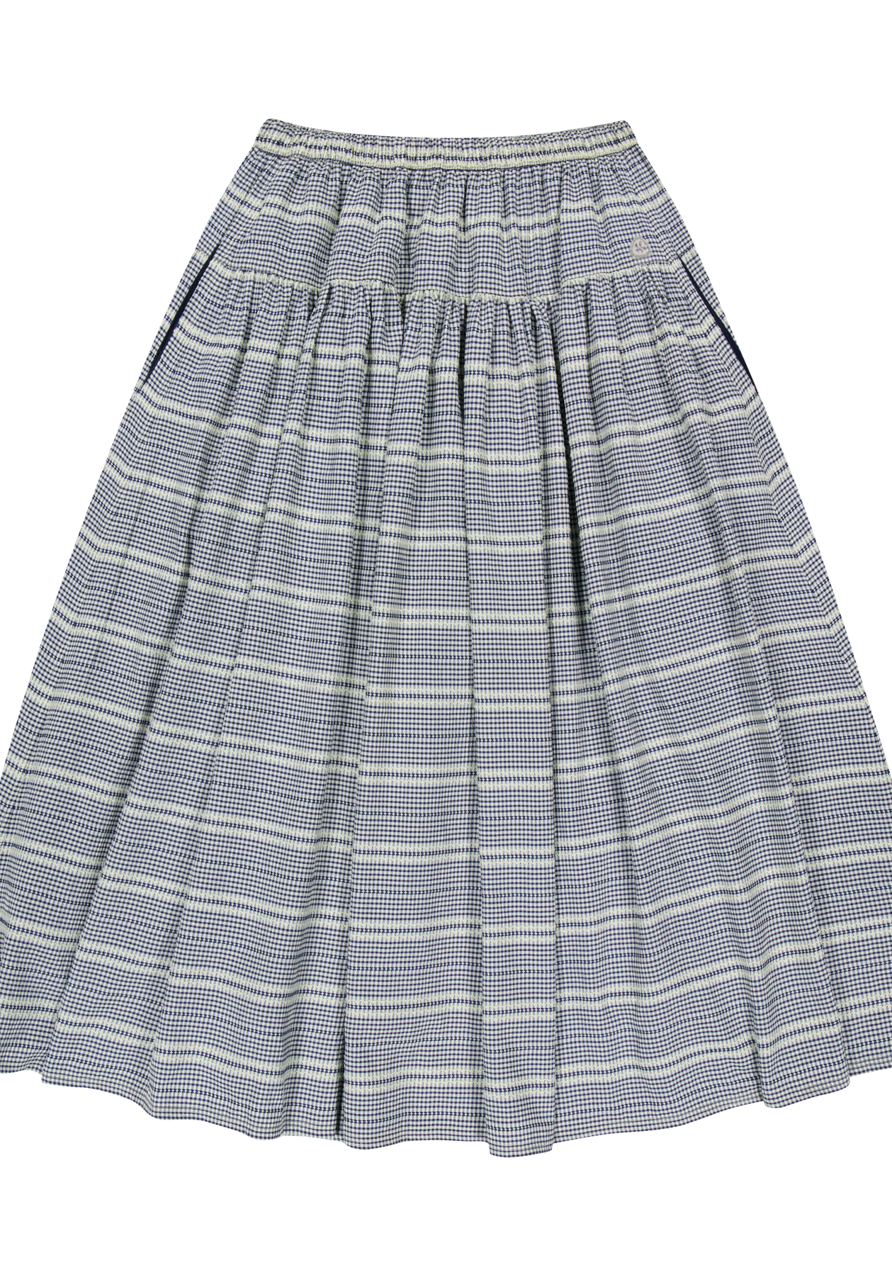 Coyseio - Wide Shirring Skirt (Navy) product image 2 | TRAB K-Fashion Australia