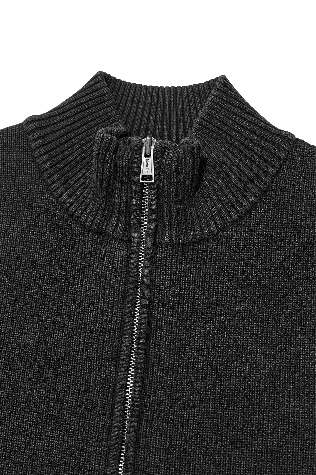 Matin Kim - Logo Point Washed Knit Vest (Charcoal) product image 3 | TRAB K-Fashion Australia