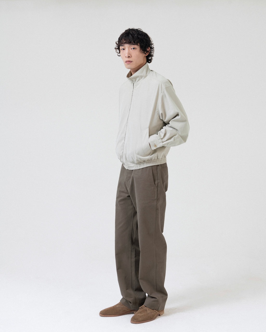 Brownyard - Stand Collar Blouson (Stone) product image 1 | TRAB K-Fashion Australia