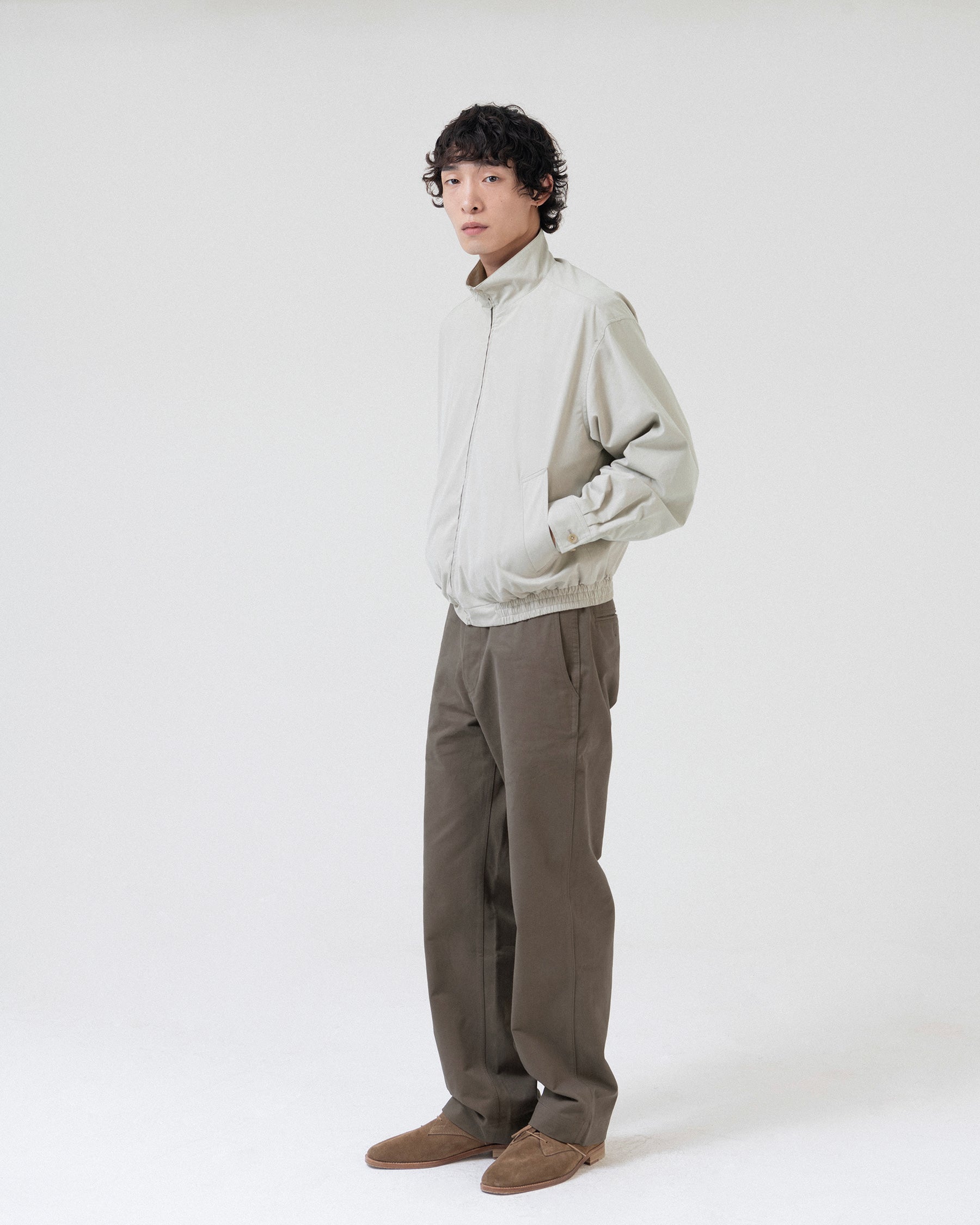 Brownyard - Stand Collar Blouson (Stone) product image 1 | TRAB K-Fashion Australia