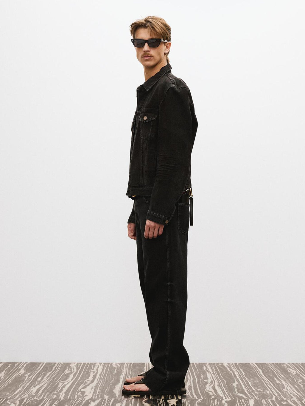 Recto - Vincent Denim Trucker Jacket (Black) product image 6 | TRAB K-Fashion Australia