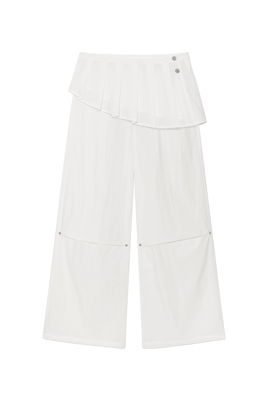 Deinet - [yoon Soap X Deinet] Skirt Layered Pants (White) product image 1 | TRAB K-Fashion Australia