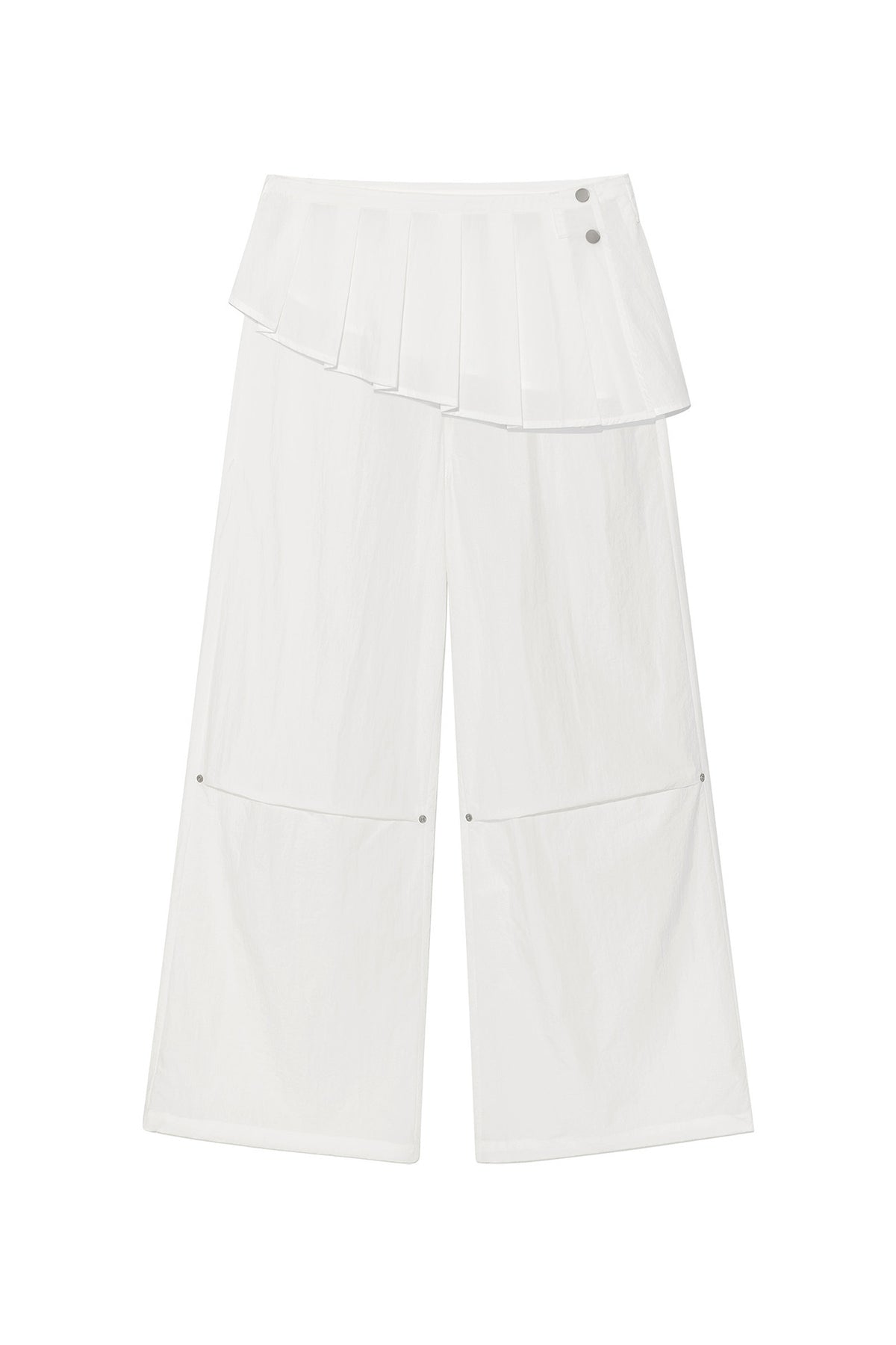 Deinet - [yoon Soap X Deinet] Skirt Layered Pants (White) product image 1 | TRAB K-Fashion Australia
