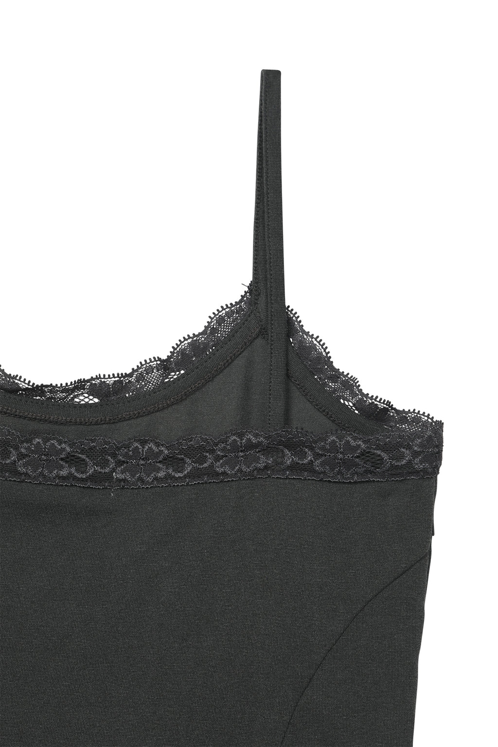 Deinet - Lace Curve Cami Top (Charcoal) product image 11 | TRAB K-Fashion Australia