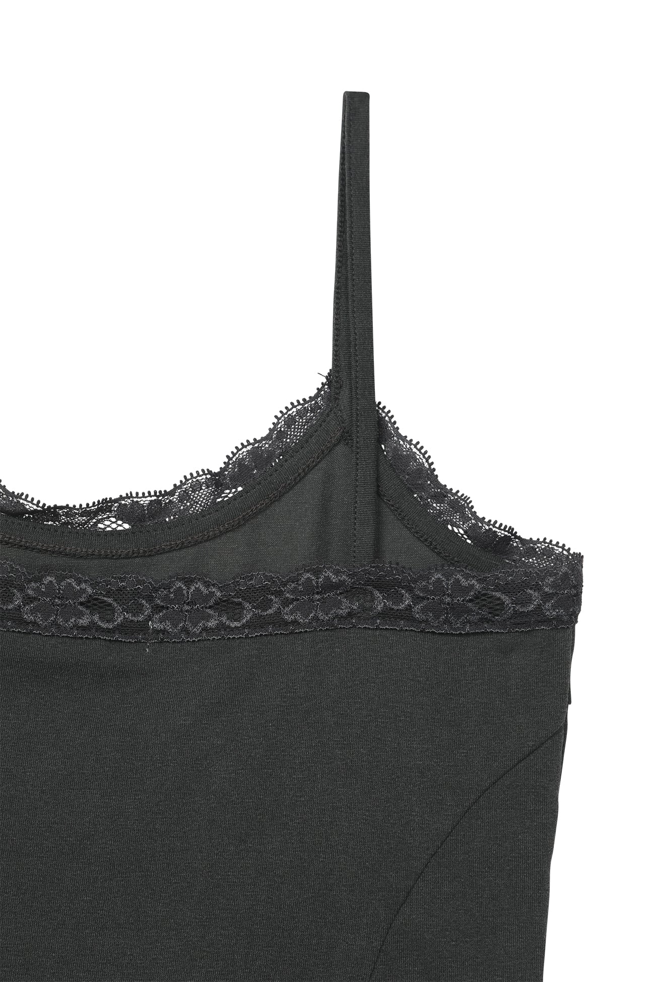 Deinet - Lace Curve Cami Top (Charcoal) product image 11 | TRAB K-Fashion Australia