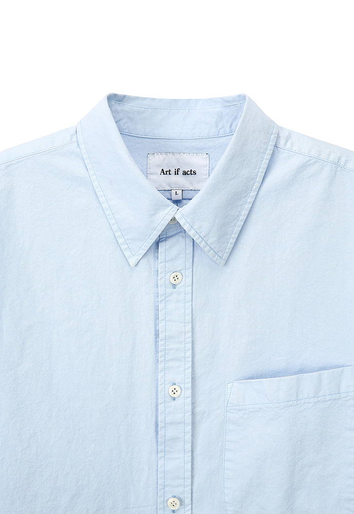 Art if acts - Padre Garment-dyed Shirt (Sky Blue) product image 9 | TRAB K-Fashion Australia