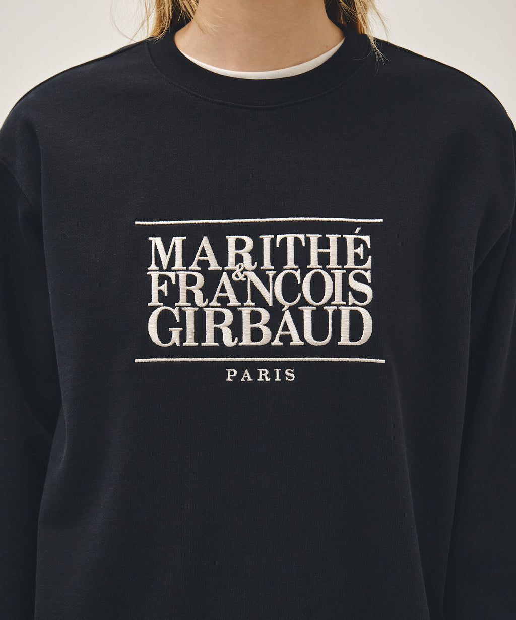 Marithe & Francois Girbaud - Classic Logo Embroidery Sweatshirt (Navy) product image 4 | TRAB K-Fashion Australia