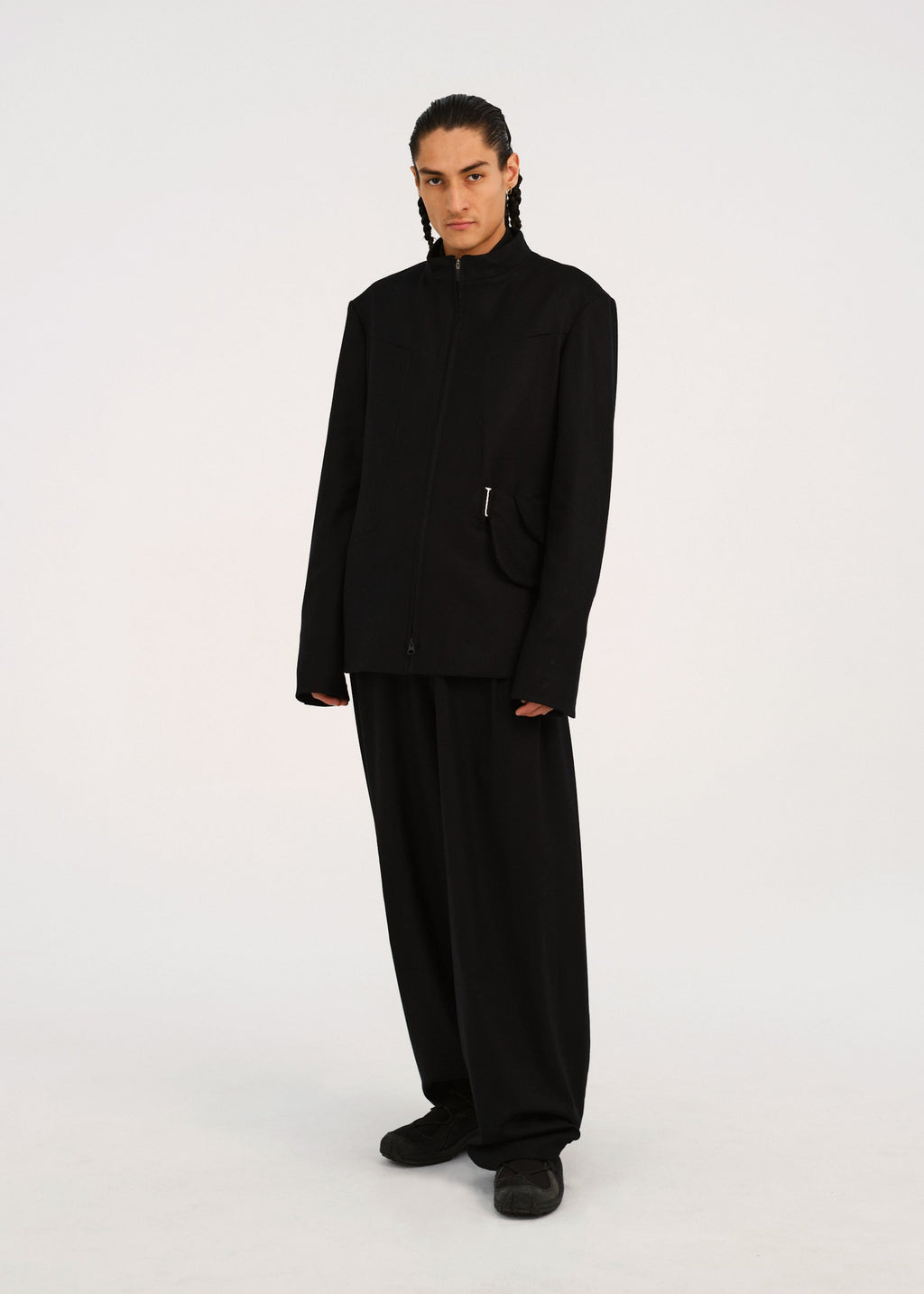 Hyein Seo - Suit Jacket w/ Waist Bag (Black) product image 1 | TRAB K-Fashion Australia