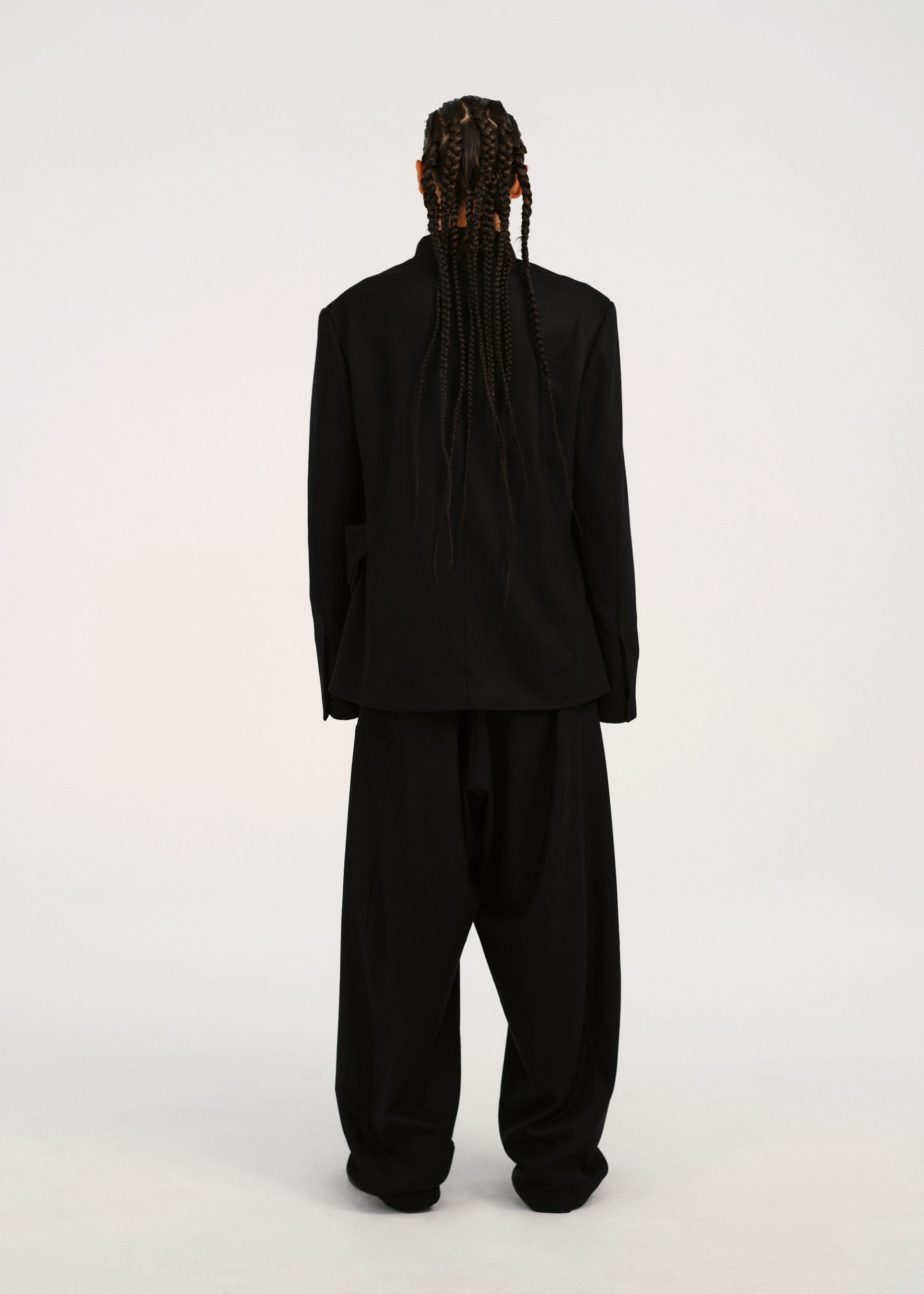Hyein Seo - Wide Wool Pants (Black) product image 7 | TRAB K-Fashion Australia