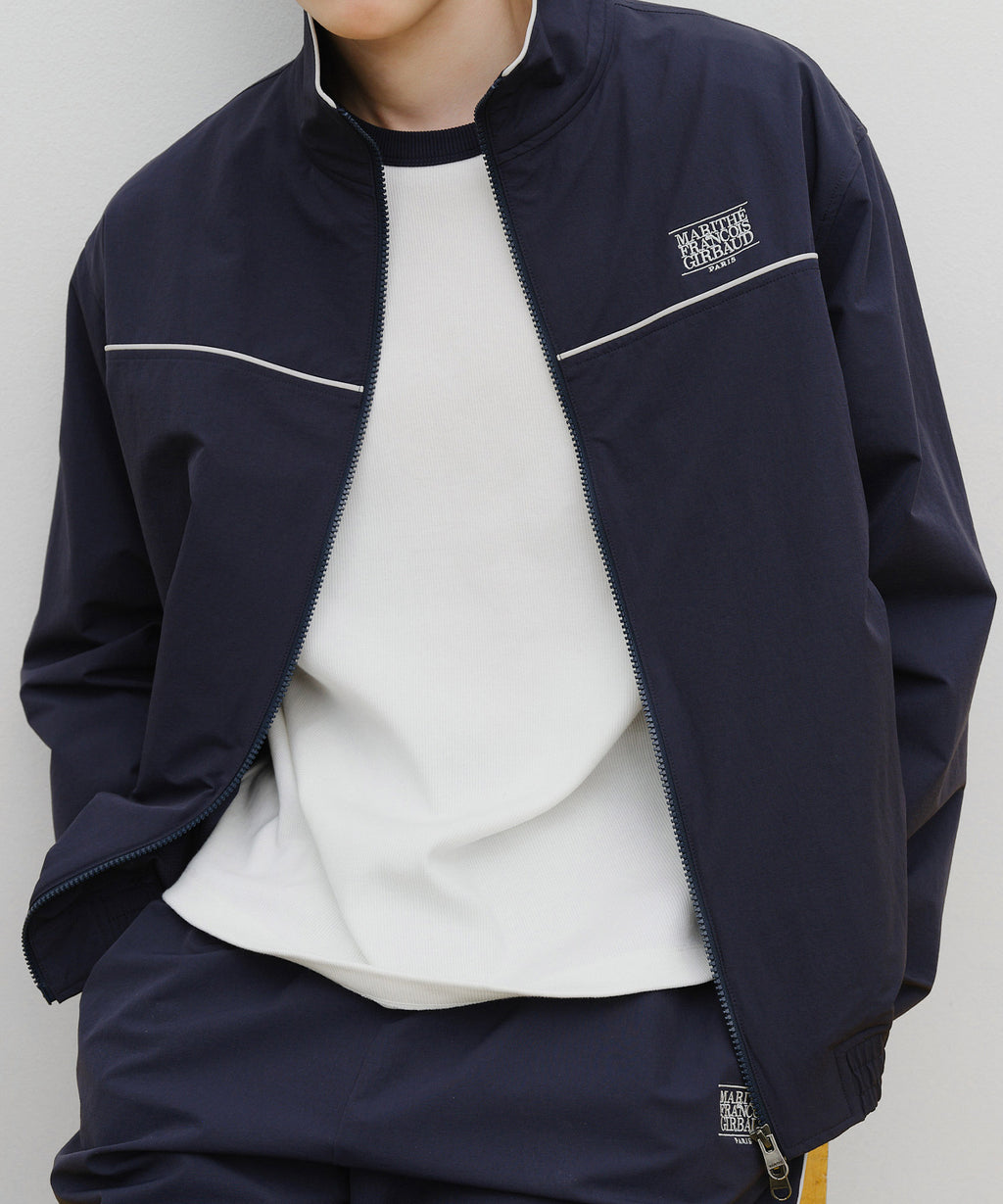 Marithe & Francois Girbaud - Marithe Sport Nylon Track Zip-up Jacket (Navy) product image 4 | TRAB K-Fashion Australia