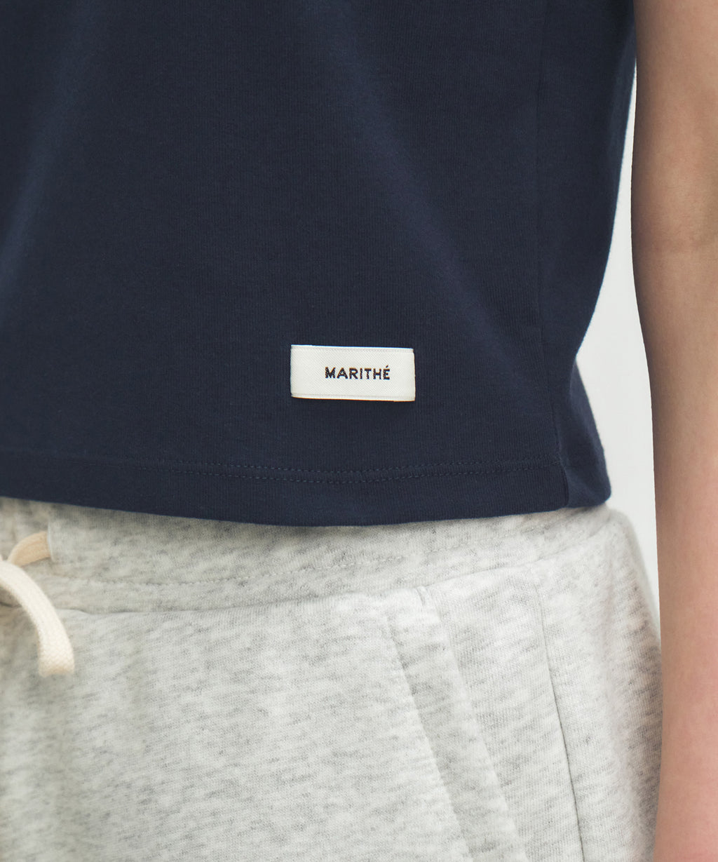 Marithe & Francois Girbaud - Basic Crop Tee (Navy) product image 4 | TRAB K-Fashion Australia