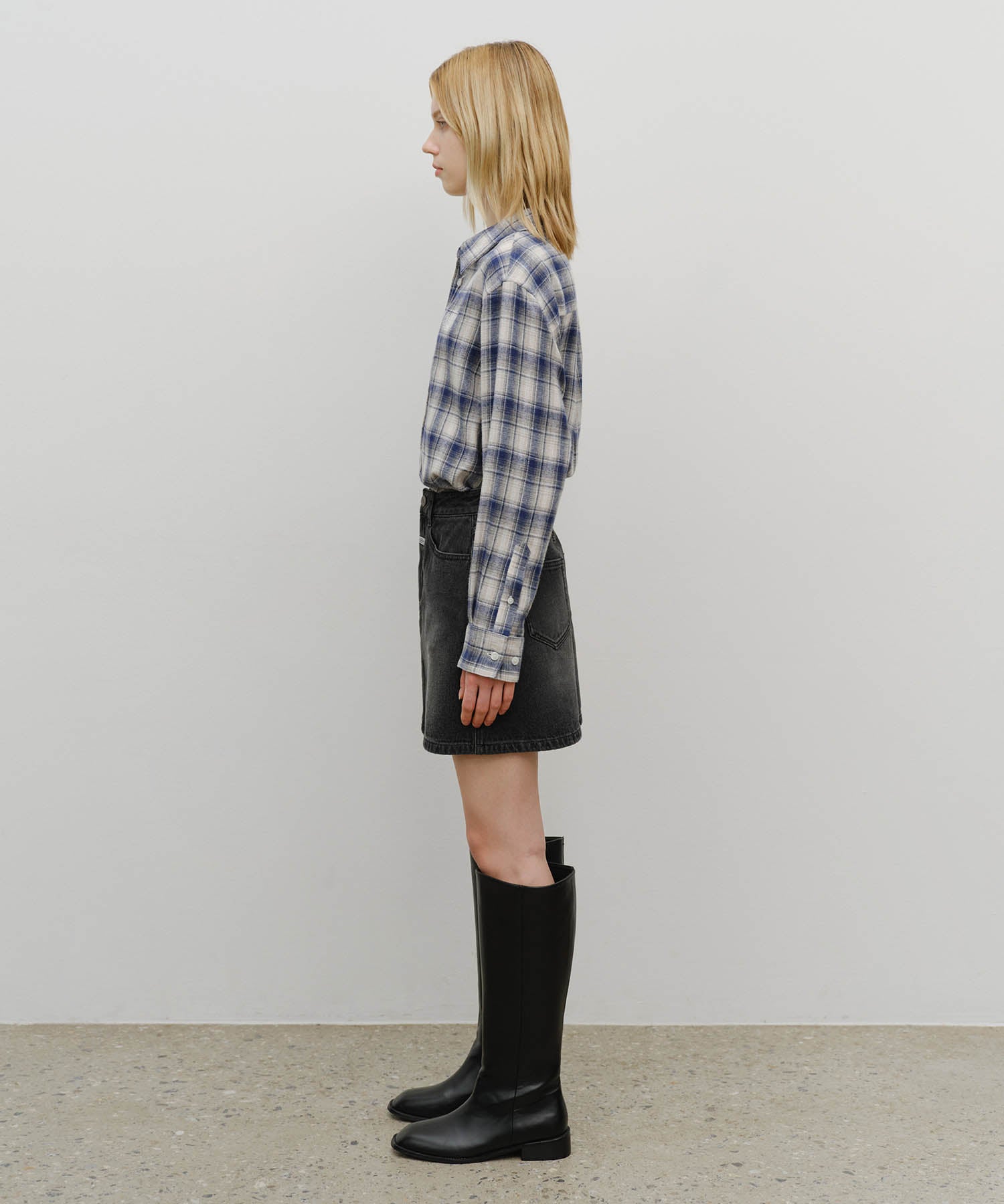 Marithe & Francois Girbaud - Denim Mini Skirt (Black) product image 8 | TRAB K-Fashion Australia