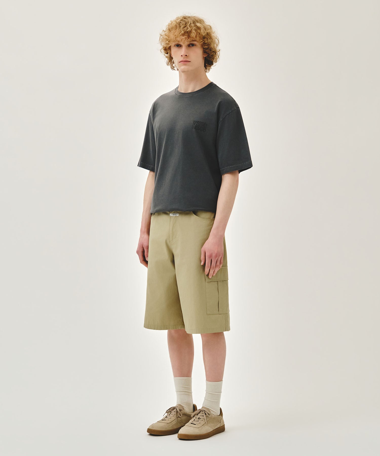 Marithe & Francois Girbaud - Cargo Half Pants (Beige) product image 4 | TRAB K-Fashion Australia