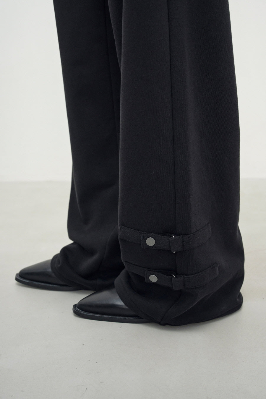Insilence - Belted Strap Sweat Pants (Black) product image 3 | TRAB K-Fashion Australia
