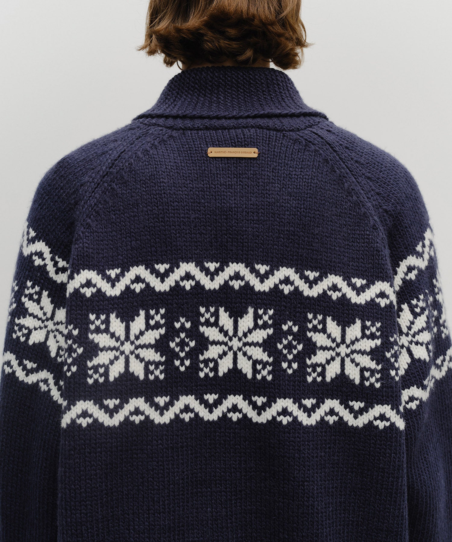 Marithe & Francois Girbaud - Nordic Cowichan Cardigan (Navy) product image 6 | TRAB K-Fashion Australia