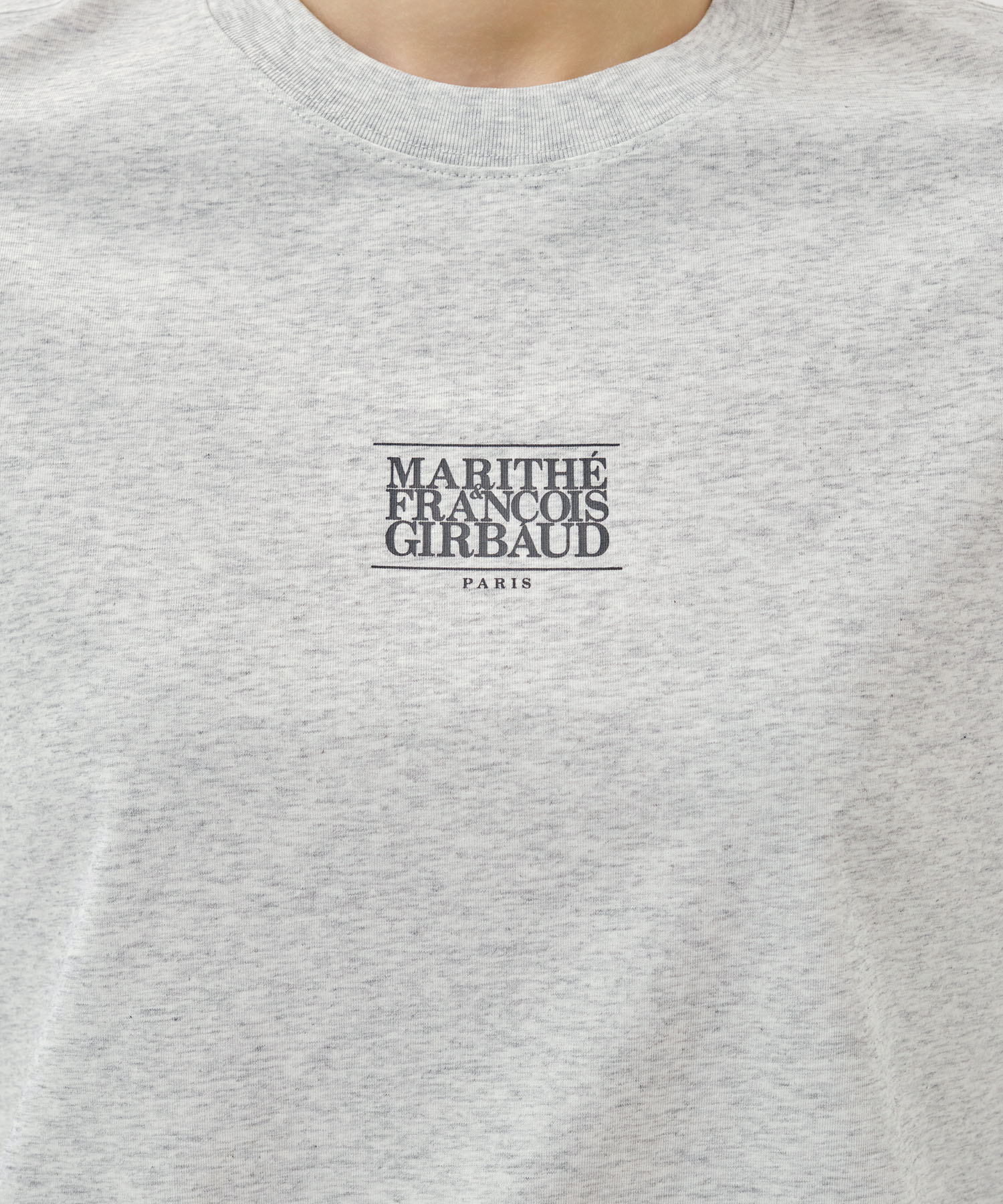 Marithe & Francois Girbaud - Sorona Cool Small Classic Logo Sleeveless (Light Heather Gray) product image 4 | TRAB K-Fashion Australia