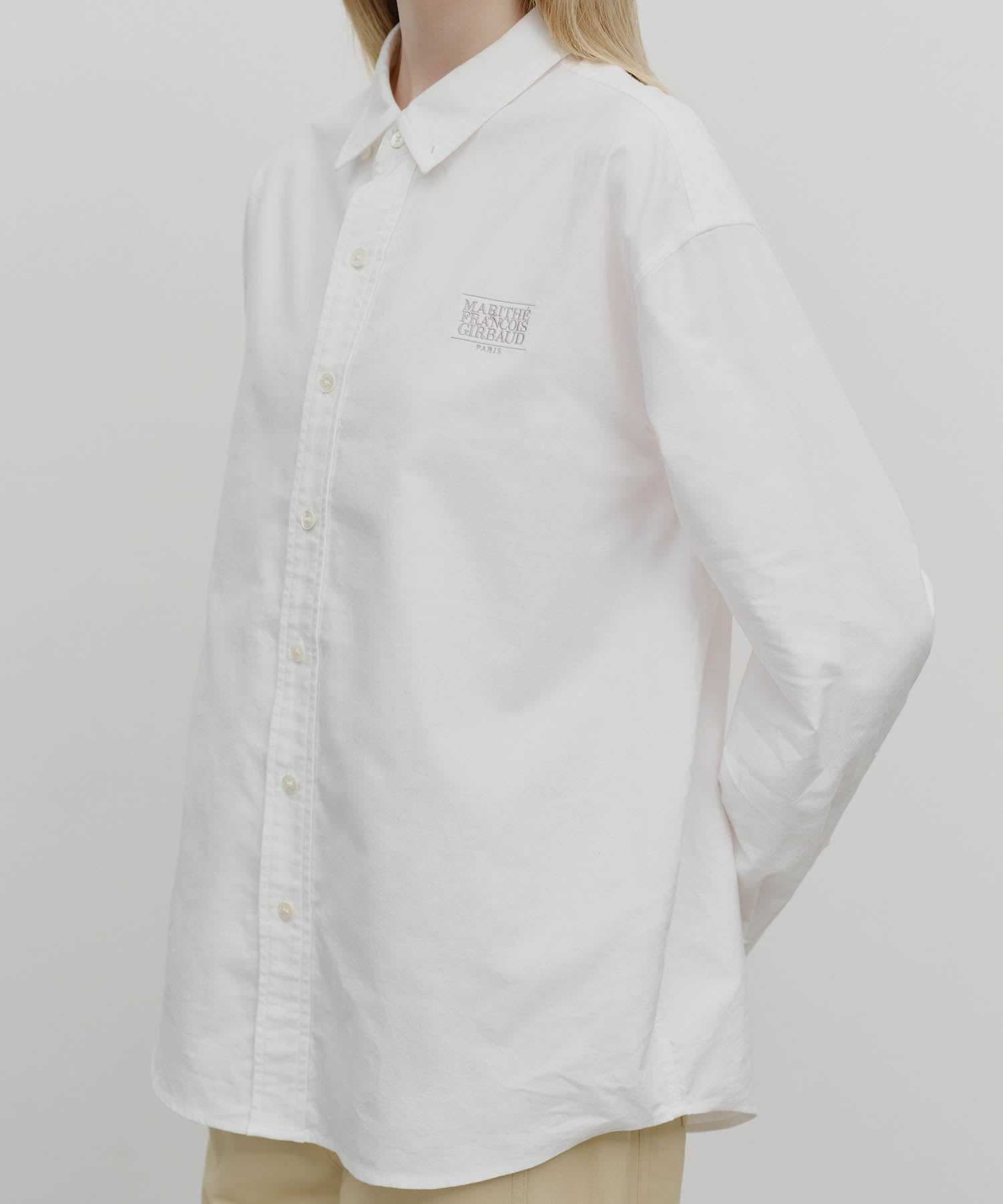 Marithe & Francois Girbaud - Oversized Oxford Shirt (White) product image 4 | TRAB K-Fashion Australia
