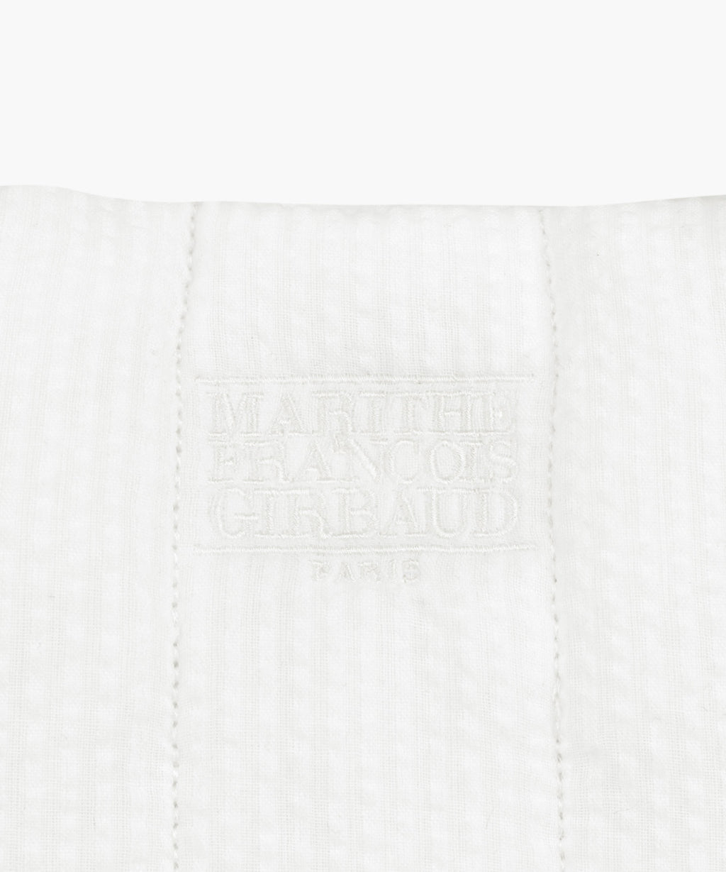 Marithe & Francois Girbaud - Classic Logo Seersucker Padding Bag (Off White) product image 4 | TRAB K-Fashion Australia