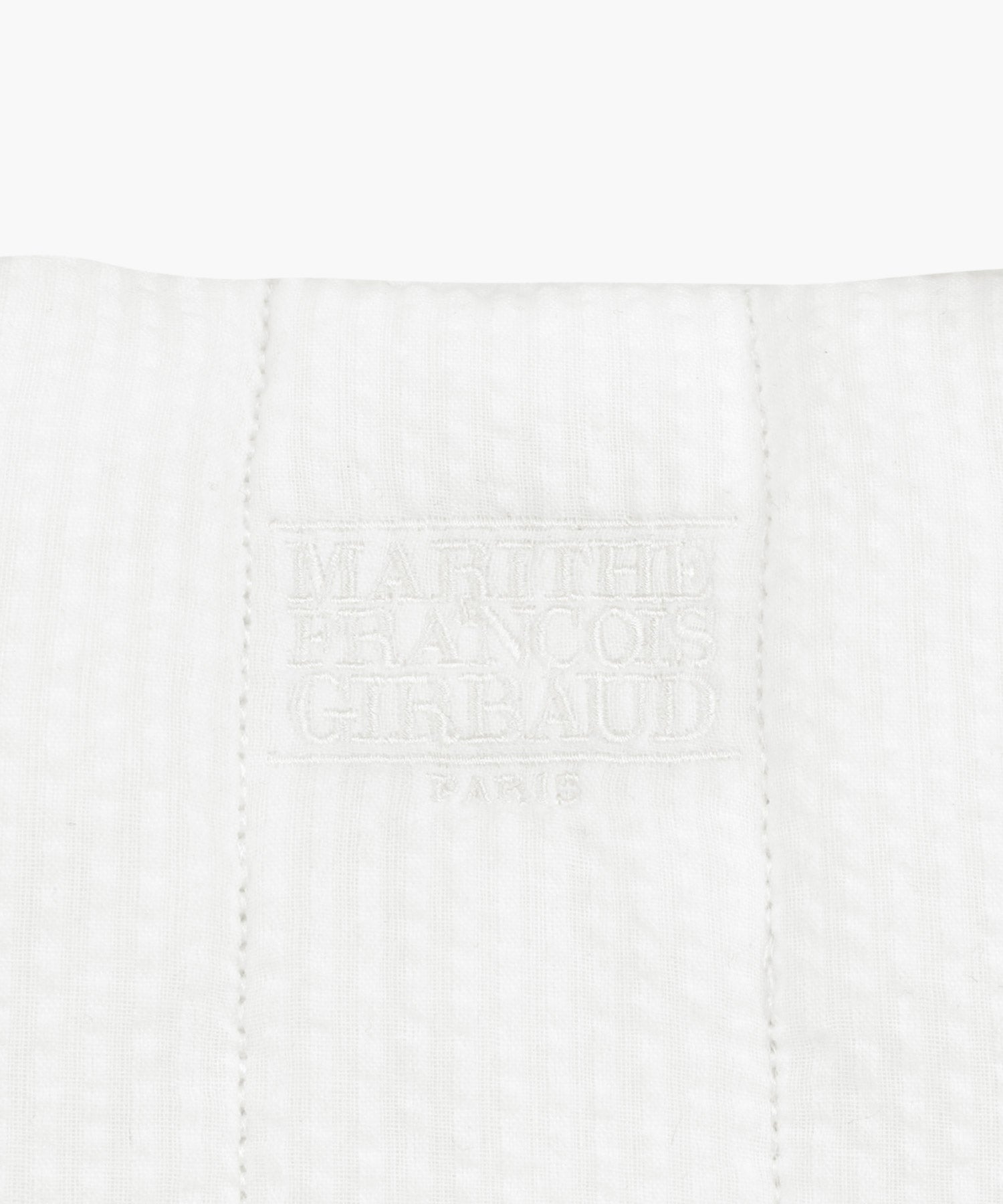 Marithe & Francois Girbaud - Classic Logo Seersucker Padding Bag (Off White) product image 4 | TRAB K-Fashion Australia