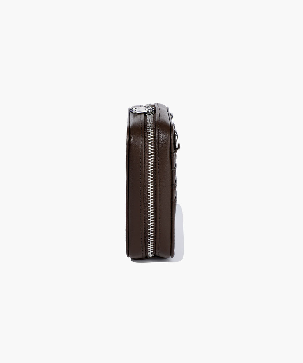 Marithe & Francois Girbaud - Classic Logo Chain Zip Wallet (Dark Brown) product image 4 | TRAB K-Fashion Australia